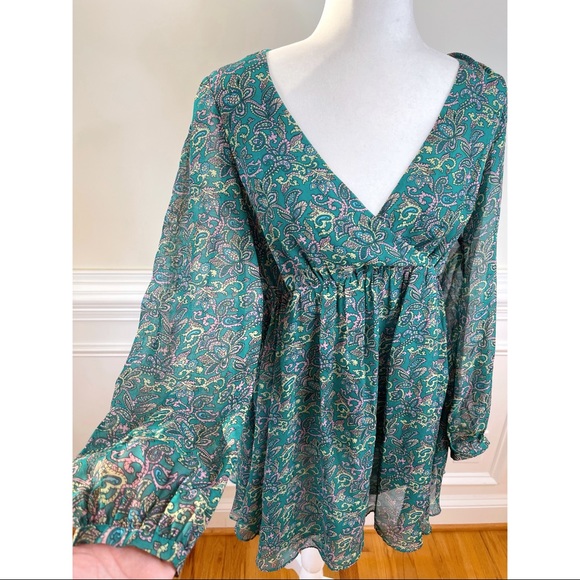 EUC ASOS Paisley Babydoll Mini Dress - Picture 5 of 6